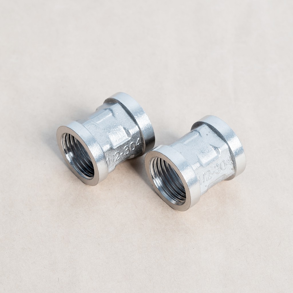 1 chiếc - măng sông inox ren trong dn15 - hv store 6189