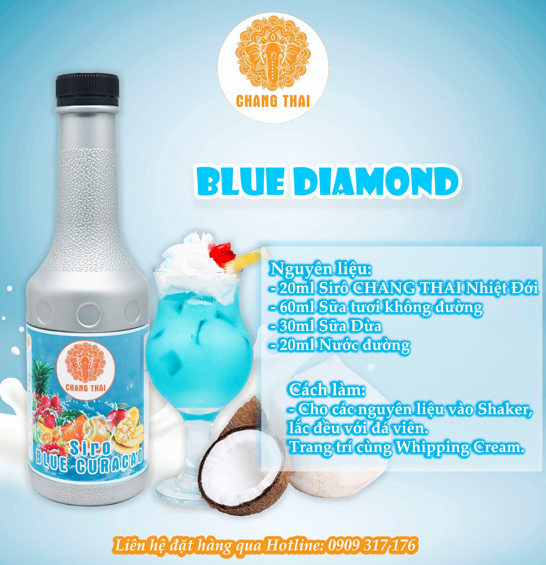 SIRO CHANG THAI BLUE CURACAO 1000ML