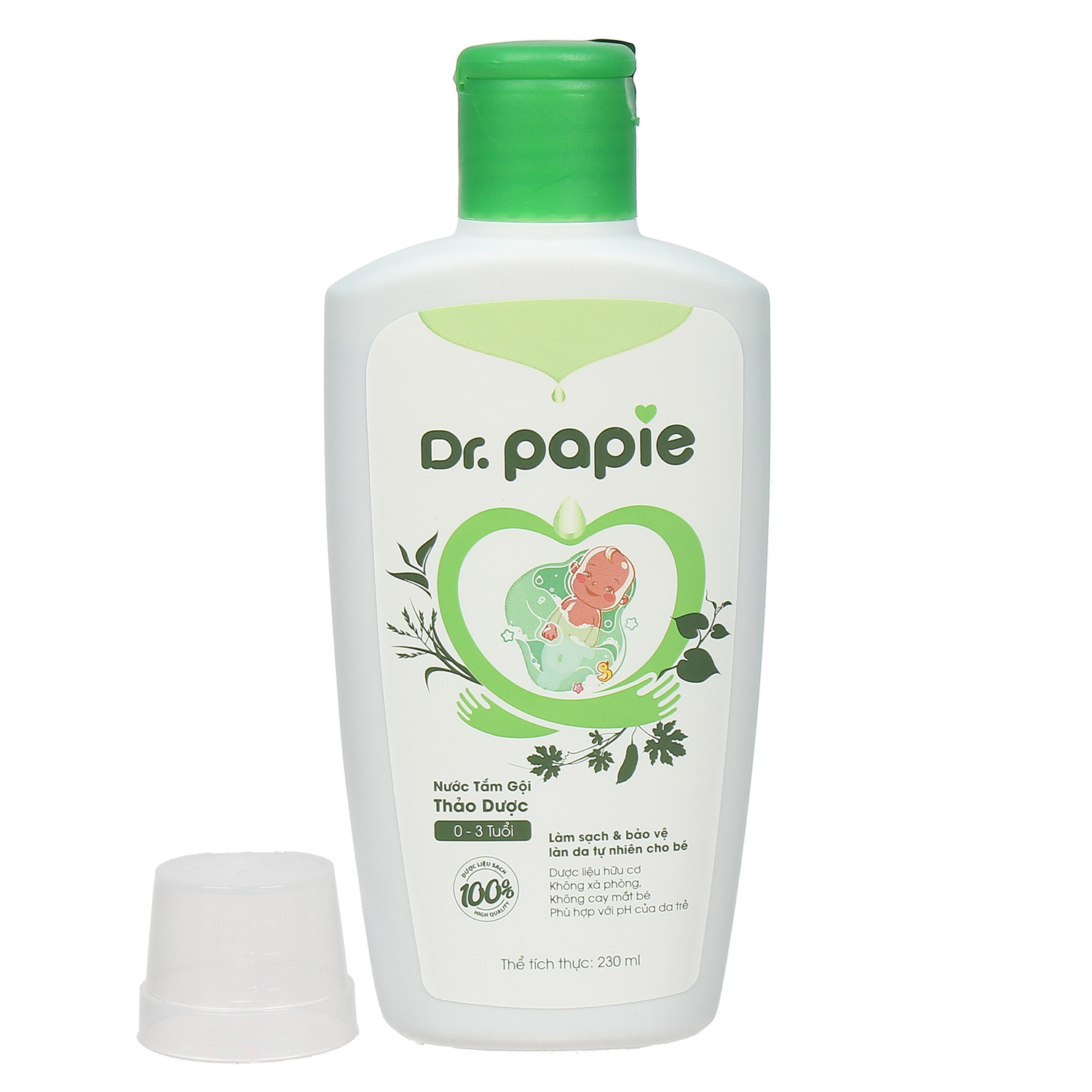 Nước tắm gội thảo dược Dr Papie