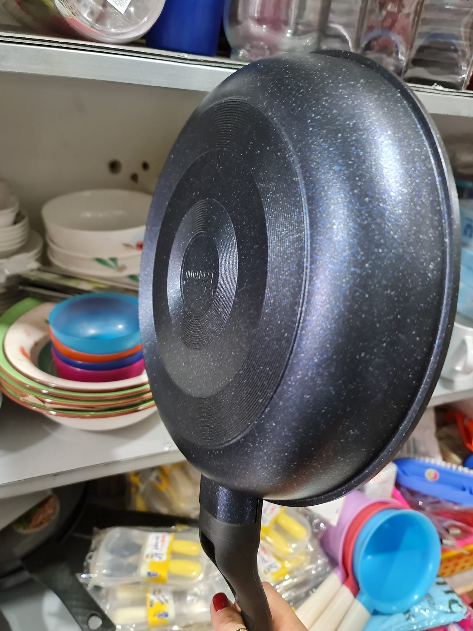 Chảo đúc VÂN ĐÁ sâu lòng ECORAMIC 28cm