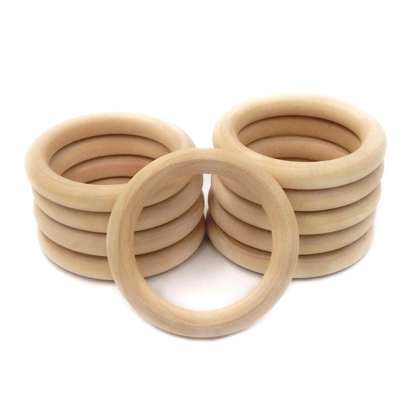Vòng lục lạc gỗ handmade cho bé