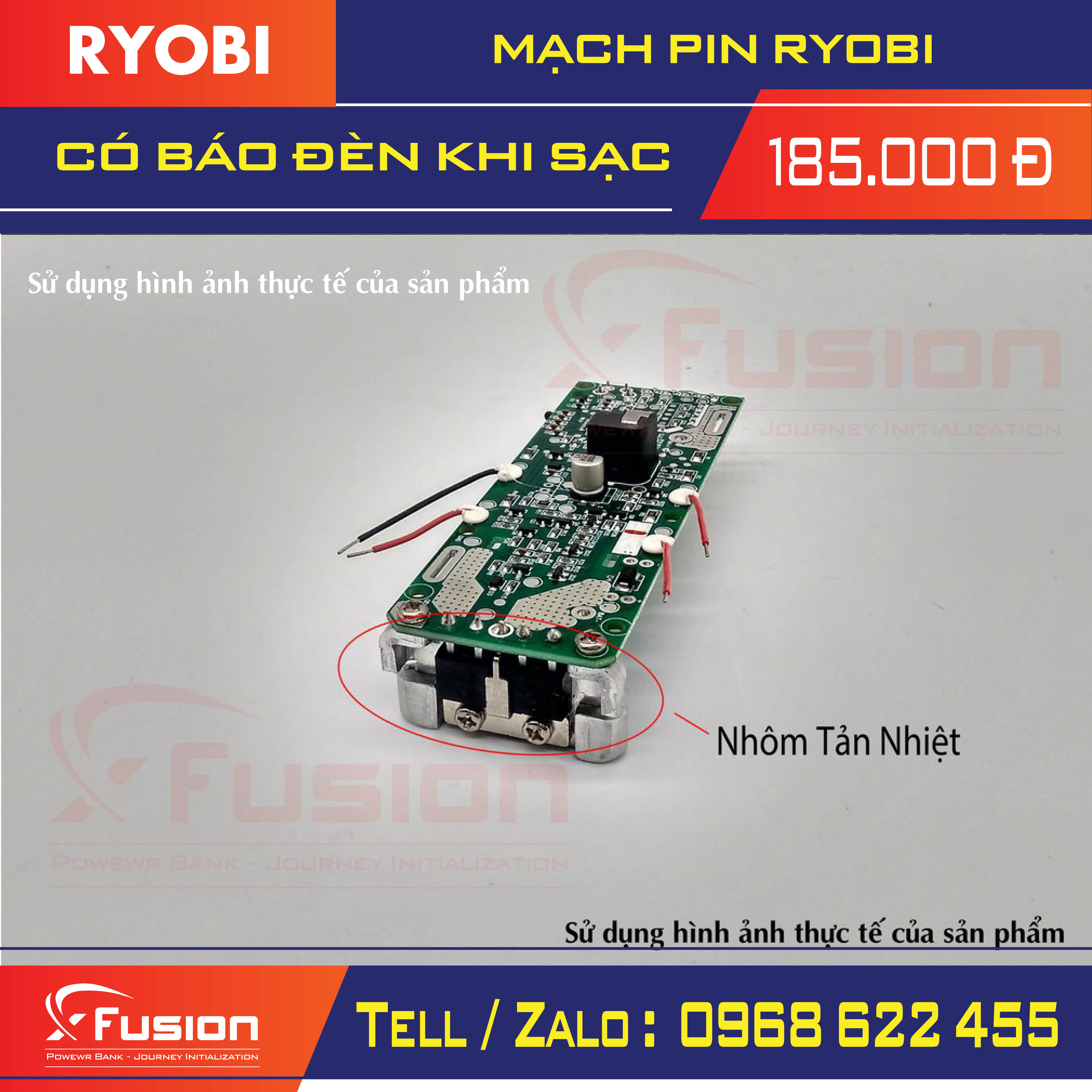 Mạch pin ryobi