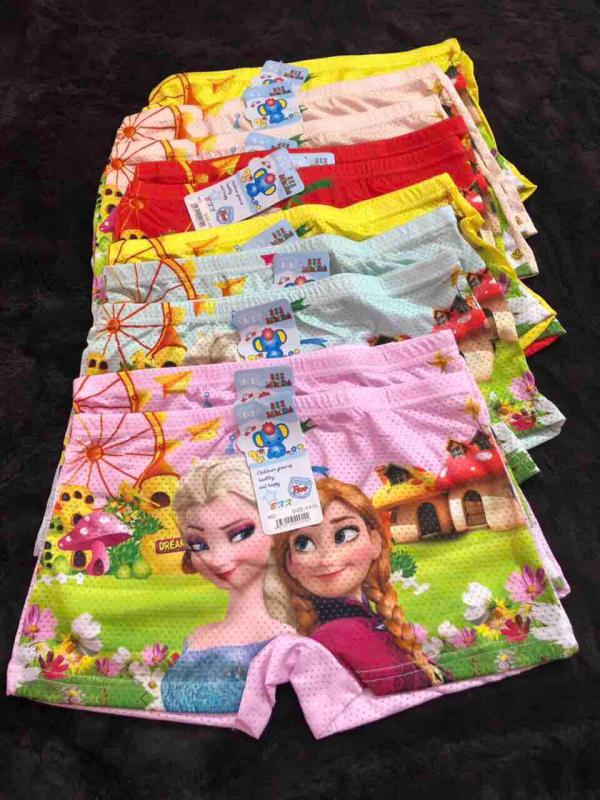 Nơi bán Combo 10 quần chíp đùi thông hơi in hình 3d công chúa elsa cho bé gái