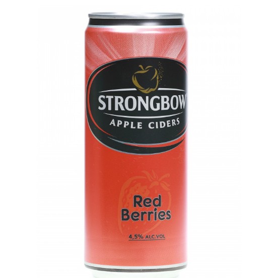 [Siêu thị WinMart] - Lốc 6 lon nước ép lên men vị dâu đỏ Strongbow 330ml