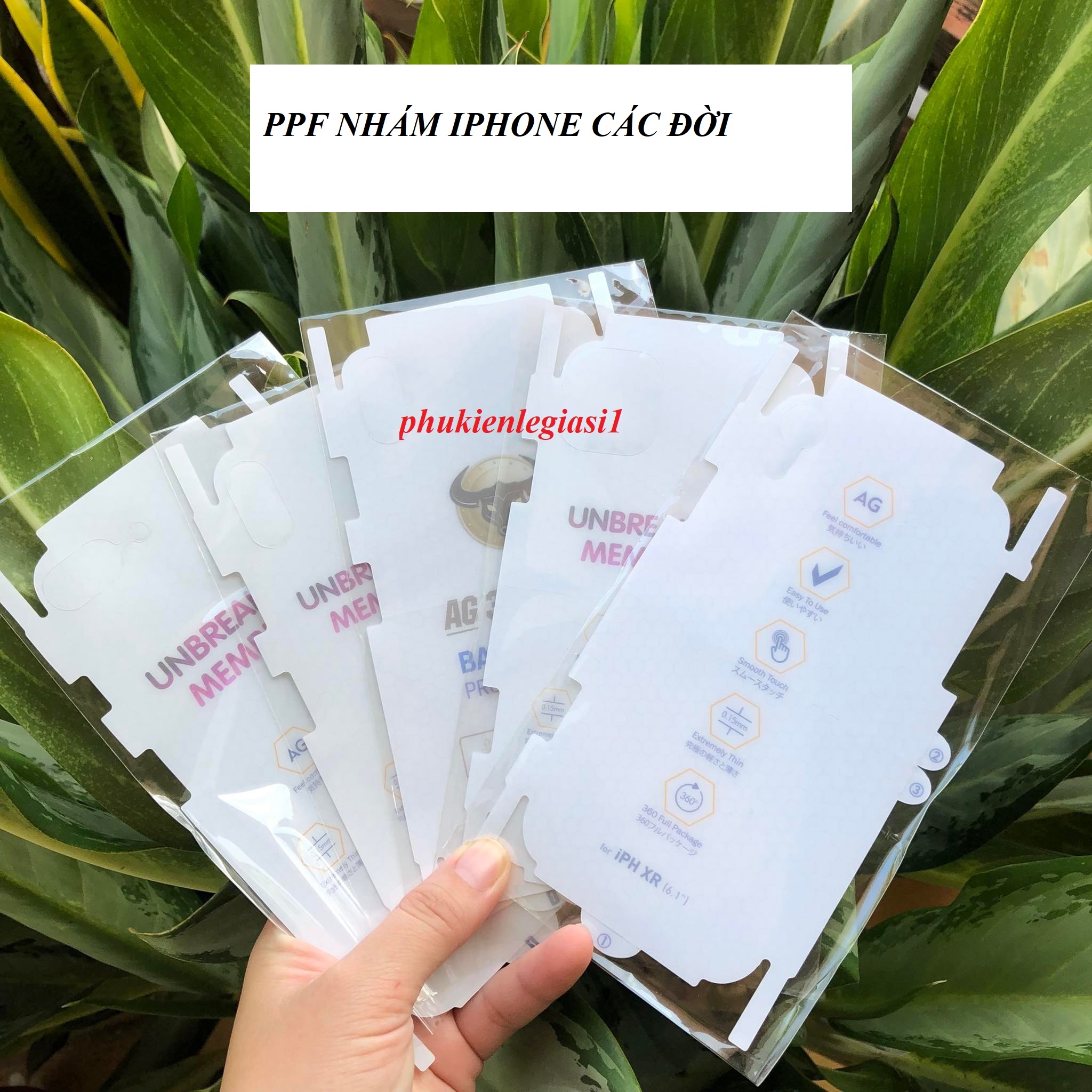 Miếng dán lưng ppf iphone 12/12pro/12mini/12promax nhám full máy