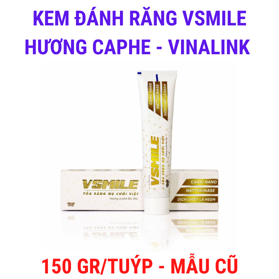 Kem đánh răng v-smile vị caphe vinalink – 150g/tuýp
