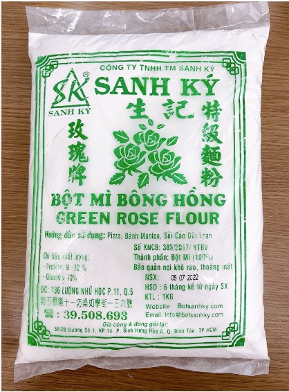Bột mì bông hồng xanh 1kg