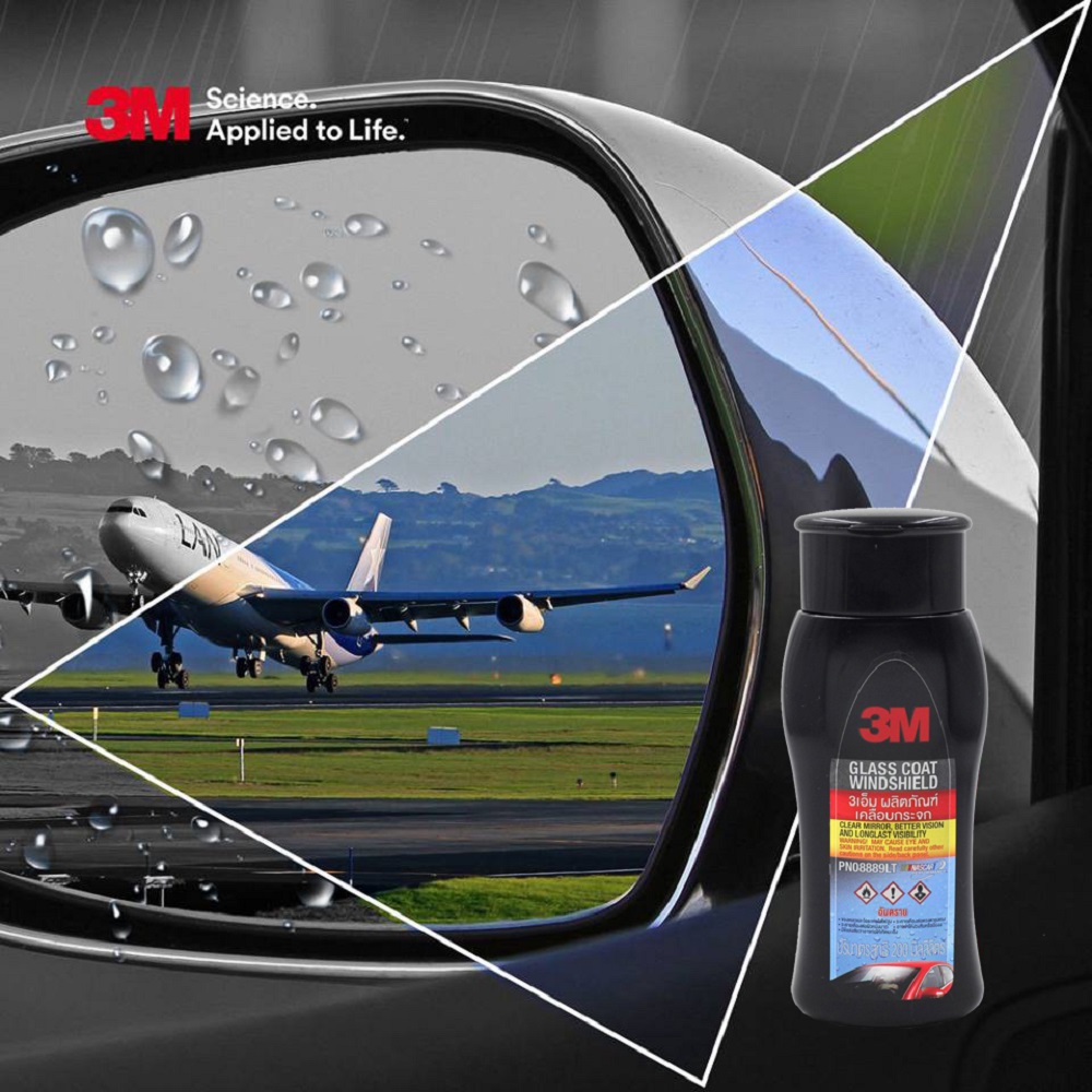 [HCM]CHỐNG BÁM NƯỚC TRÊN KÍNH 3M GLASS COAT WINDSHIELD 04462