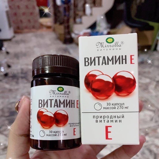 [HCM]Vitamin E đỏ 270mg của Nga