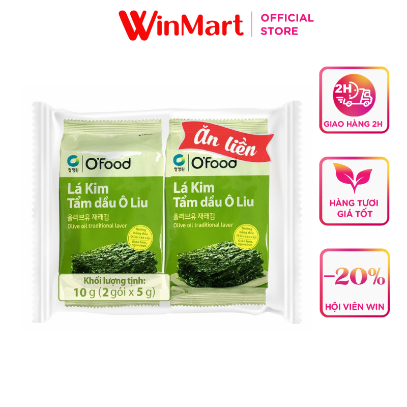 [Siêu thị WinMart] - Lá kim tẩm dầu Oliu Miwon gói 10g