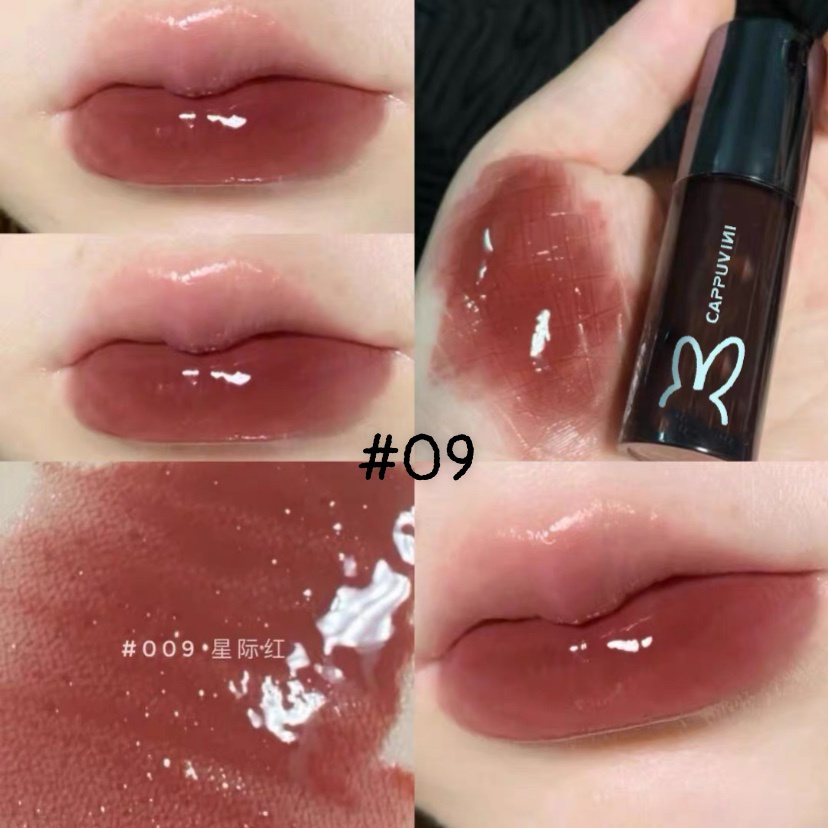 Son Bóng cappuvini thỏ đen dưỡng ẩm môi