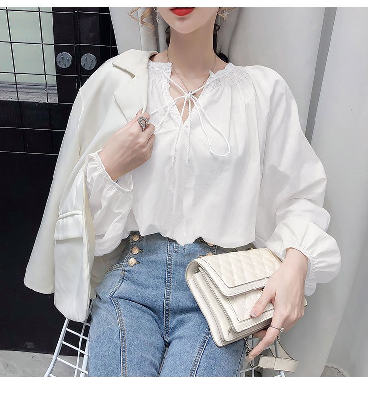 [HCM]ÁO NƠ CỔ TAY PHỒNG