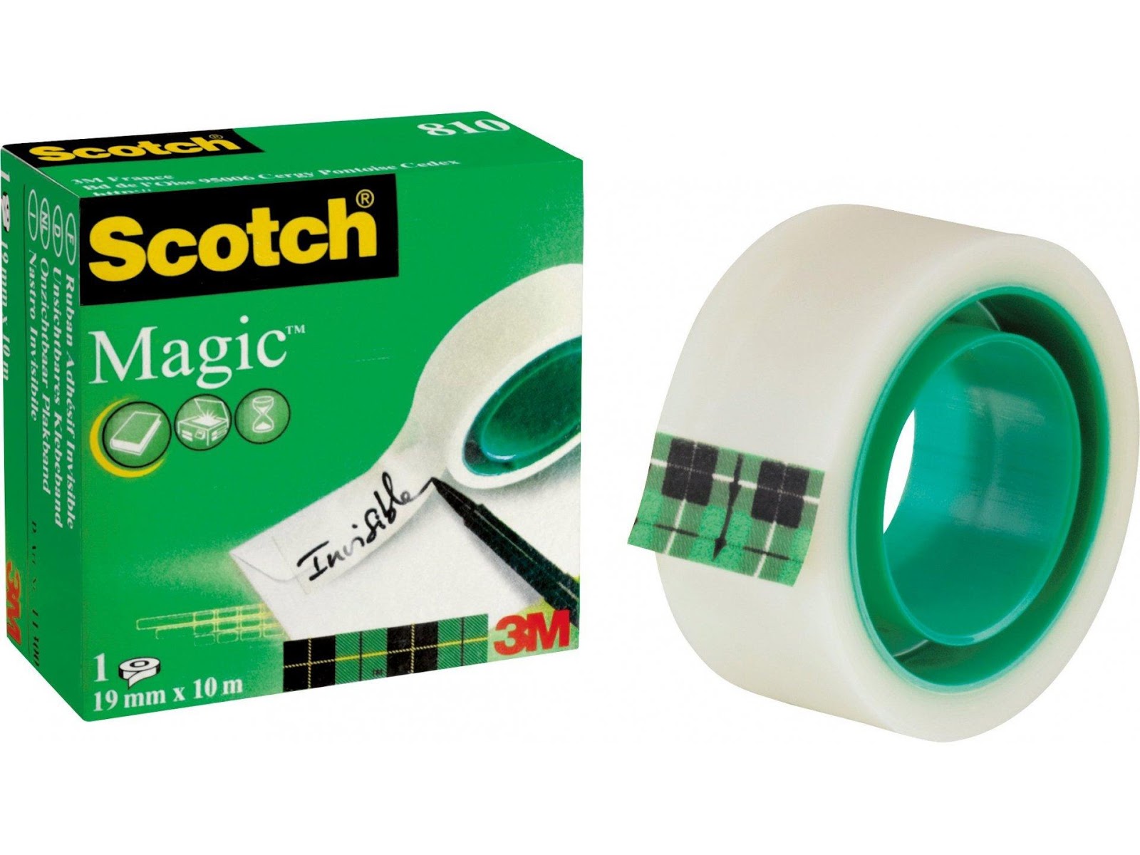 Băng keo 1 mặt 3M Scotch Magic Tape 810 (băng keo kỳ diệu)