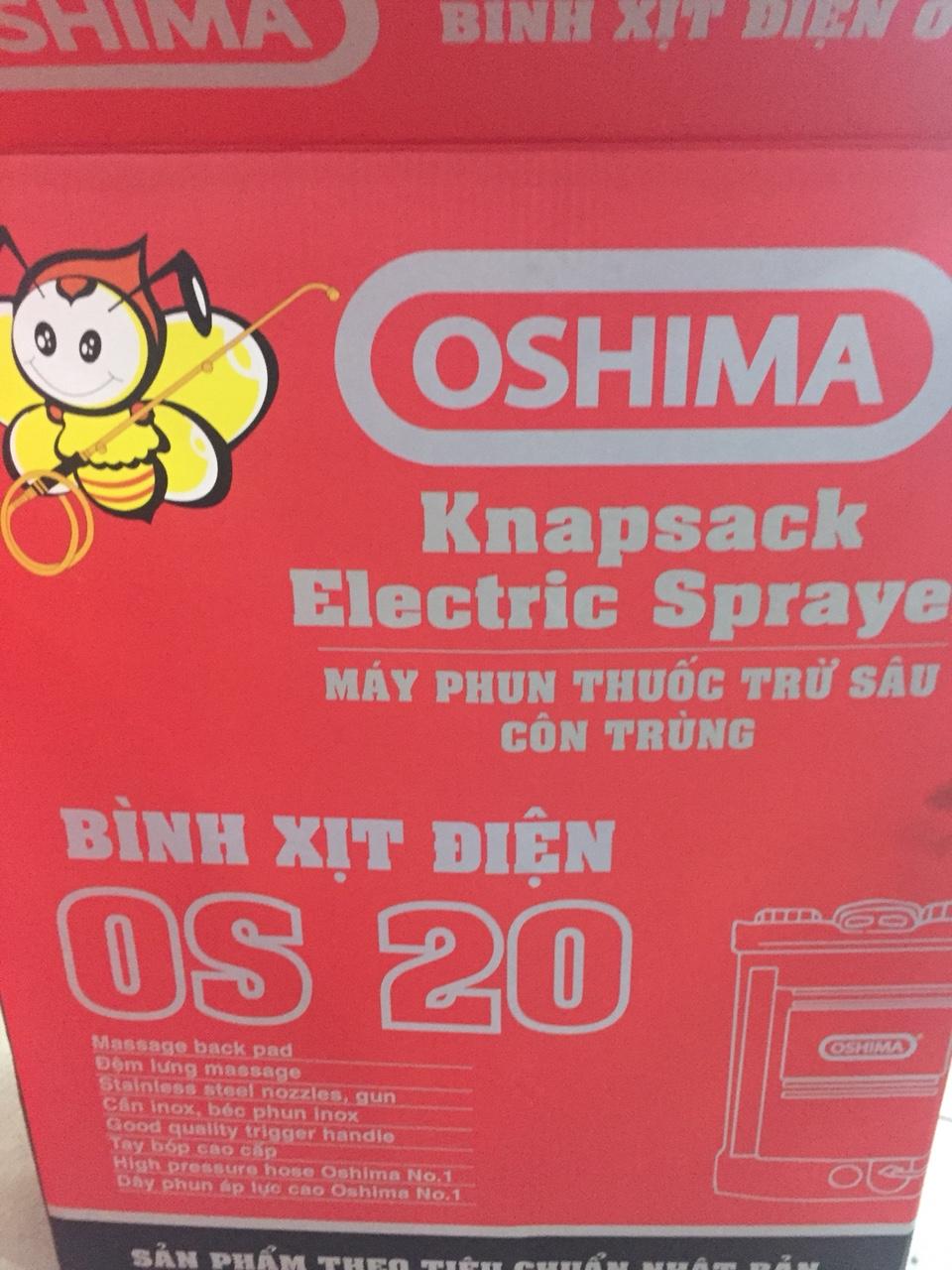 Bình xịt điện Oshima OS20( vàng , cam)