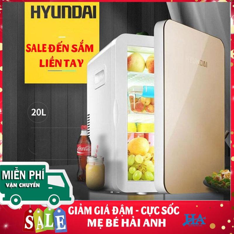 Tủ lạnh mini Hyundai 20L cao cấp 2 chiều nóng lạnh dùng cho xe hơi, oto và gia đình - GDPHONG03