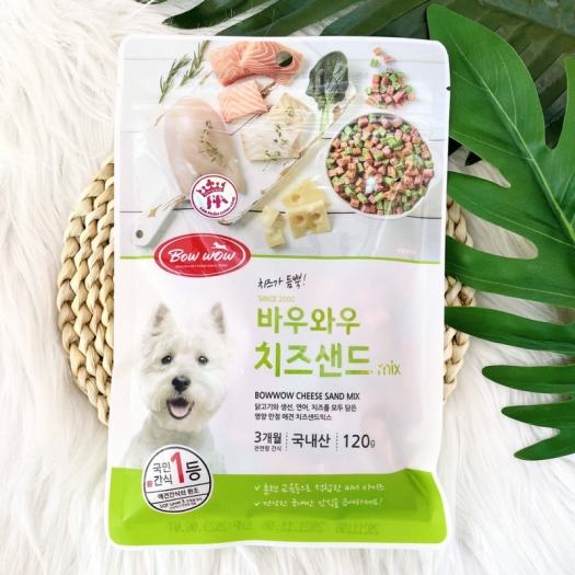 [HCM] Bánh Sandwich hỗn hợp Bow wow cho chó 120gr