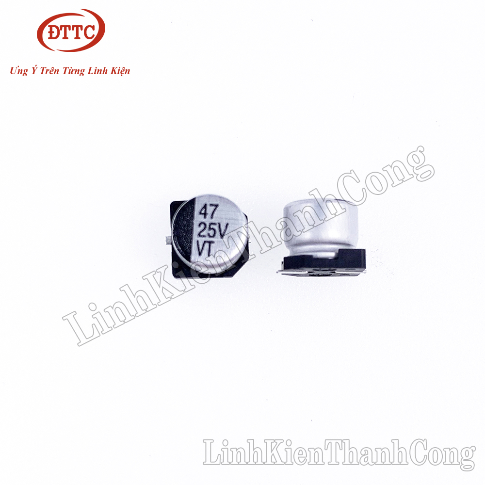 Tụ Nhôm 47uF 25V 6x5mm
