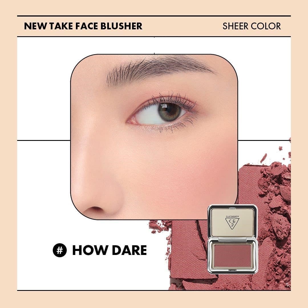 Má hồng 3ce new take face blusher
