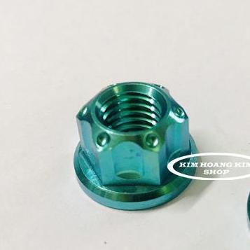 2 Ốc Tán TiTan GR5 8Li Xanh Lục Bảo (100%Titan)