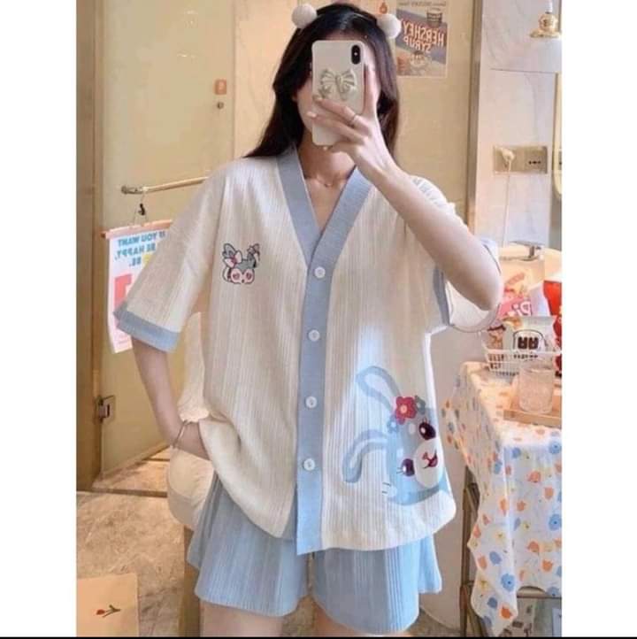 Bộ ngủ pizama hoạt hình cute