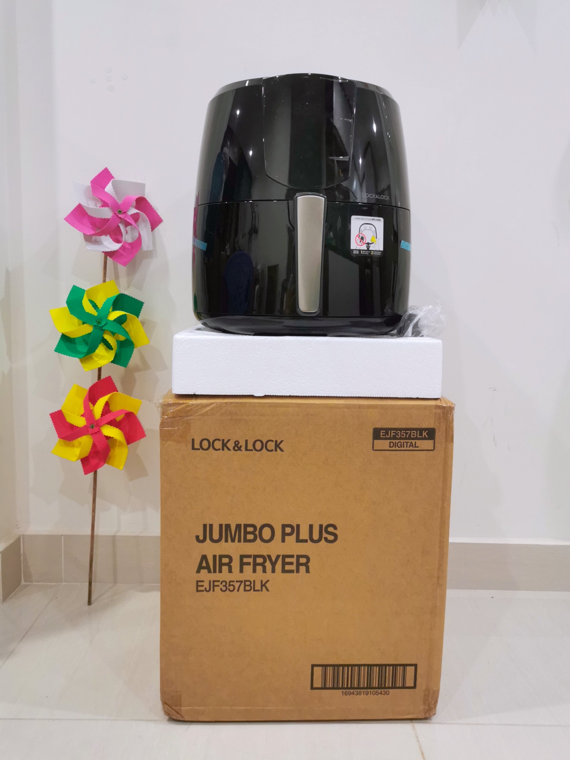 NỒI CHIÊN KHÔNG DẦU ĐIỆN TỬ LOCK&LOCK EJF351/ EJF357 (5,2L) 1800W