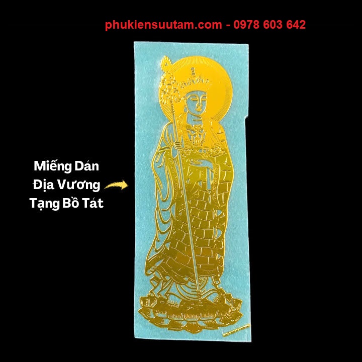 Miếng Dán Điện Thoại Hình Phật Bồ Tát, chất liệu: nhựa Plastic