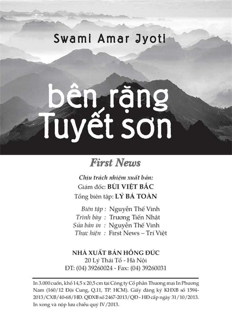 Sách First News - Bên Rặng Tuyết Sơn