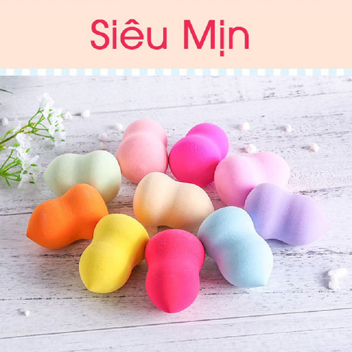 Bông Mút Tán Kem Nền, Đánh Phấn Hồ Lô Mềm Mại