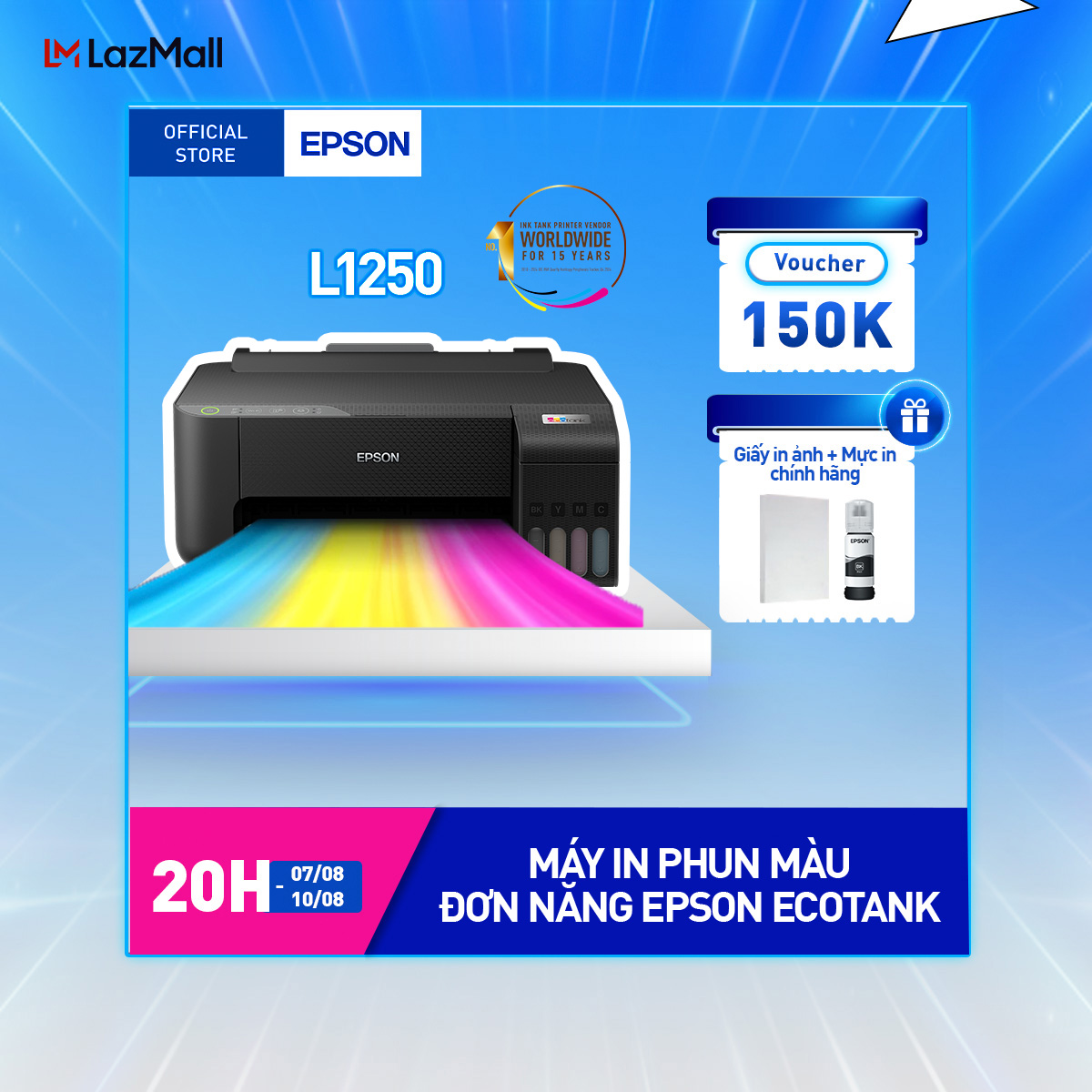 Epson EcoTank L1250 A4 Wireless Ink Tank Printer