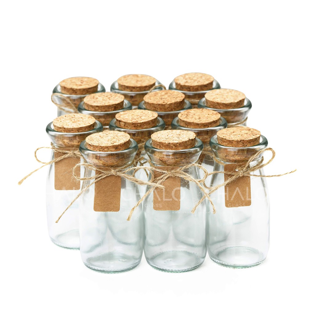 Hũ thuỷ tinh pudding cao 100ml nắp gỗ