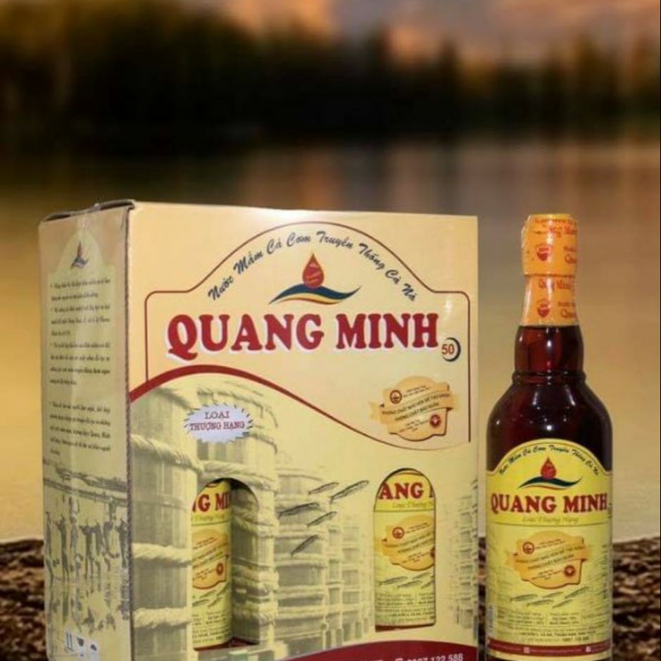 Nước mắm Quang Minh 50 độ (thùng 6 chai 500ml)