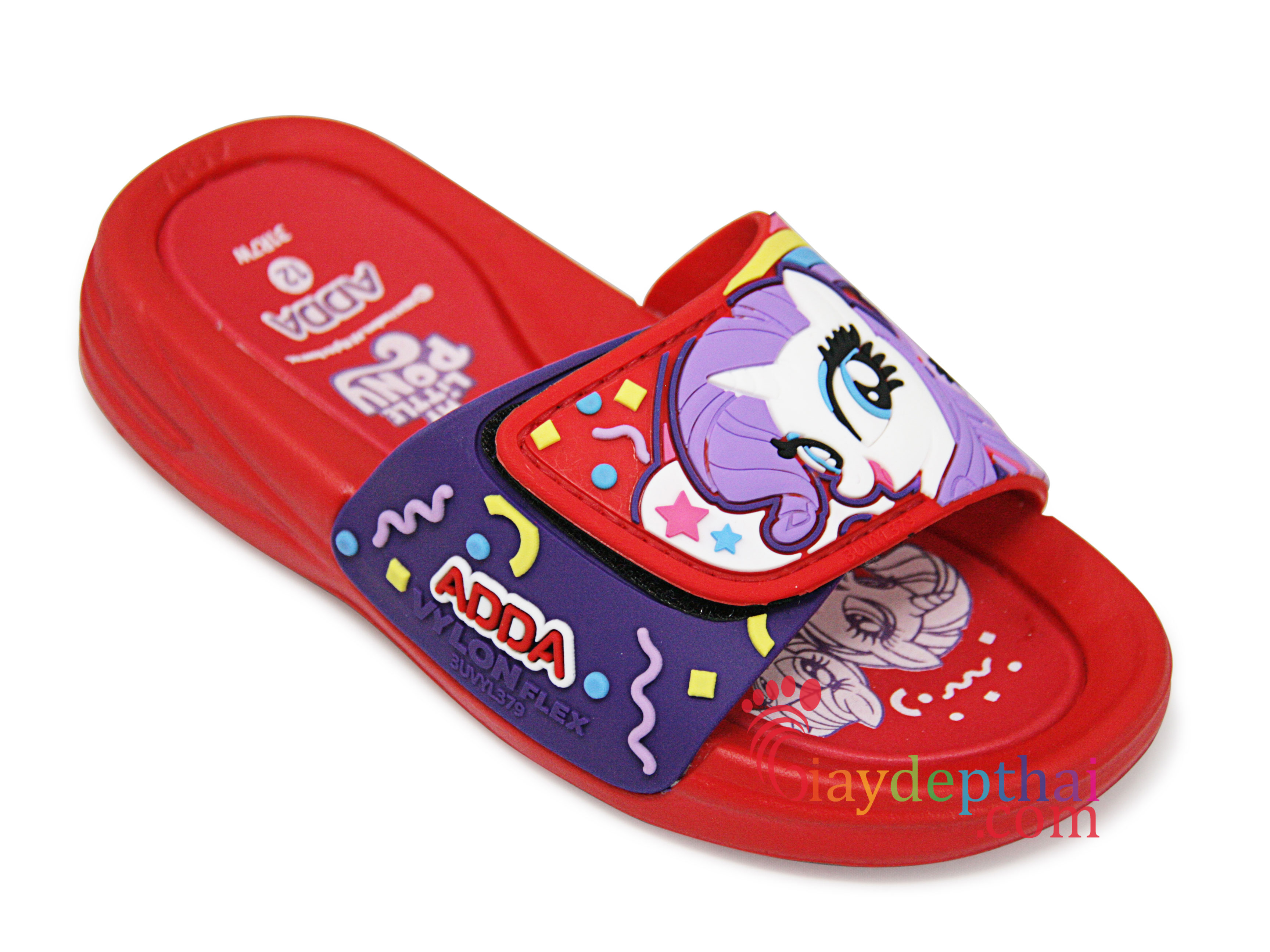 Dép cho bé gái quai ngang ngua Pony Thái Lan Adda 31R7W