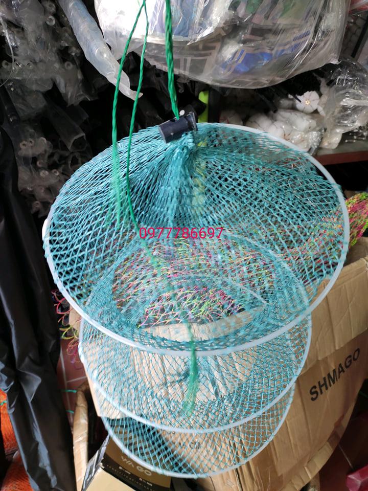 giỏ đựng cá màu xanh