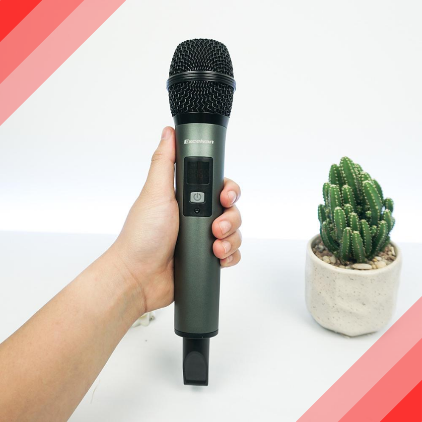 [HCM]Micro Không Dây K18V Hát Karaoke Chuyên Nghiệp - Micro Excelvan K18V - Micro Thuyết Trình Không Dây K18V - Công Suất Mạnh Mẽ Độ Nhạy Lọc Âm Cao Chống Nhiễu Chống Hú Chống Rè Cực Đỉnh Loa Không Dây Cao Cấp