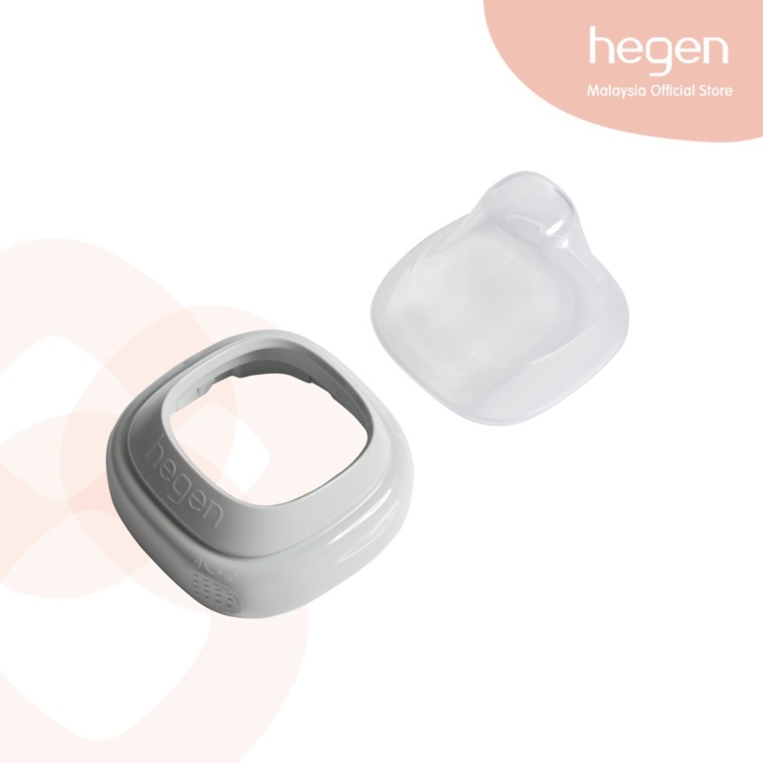 Bộ nắp đậy núm ti và Cổ nối bình sữa Hegen