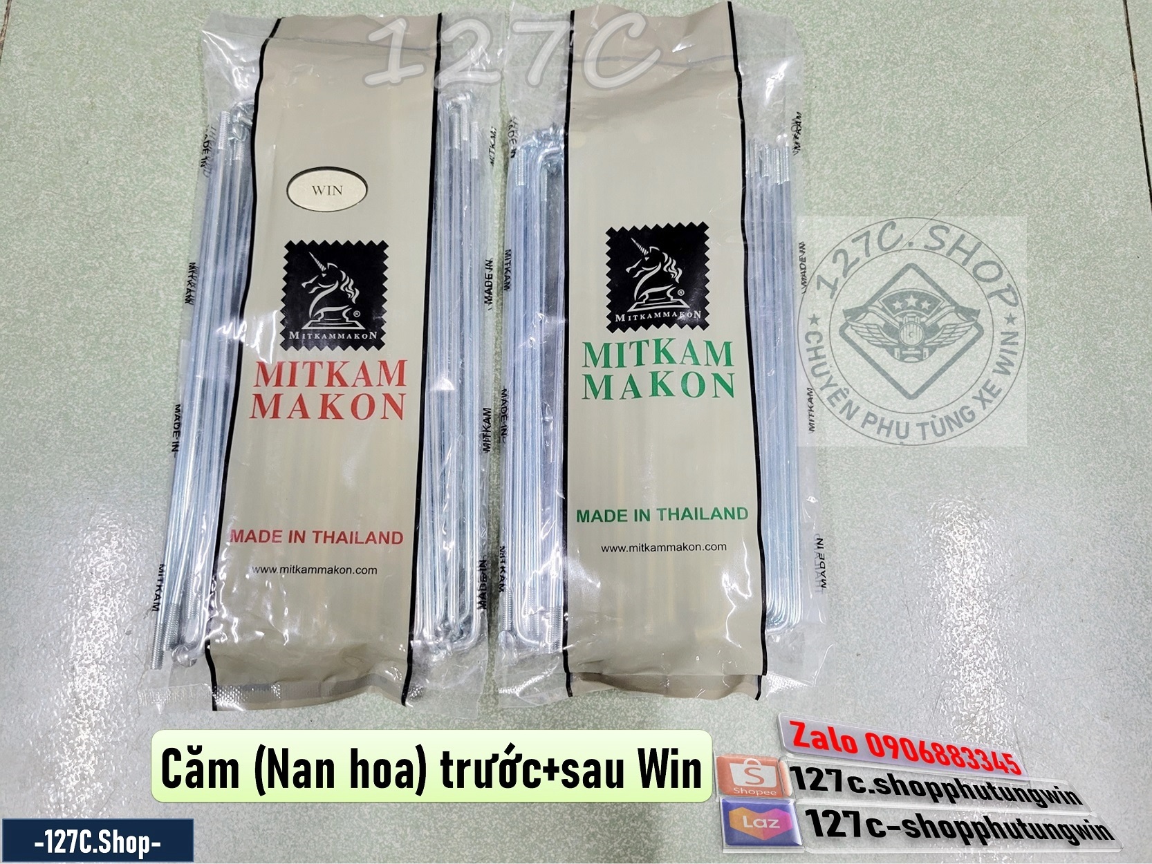 [HCM] Căm / Nan hoa trước + sau Win 100 Win 125 (Nhập khẩu Thái Lan)