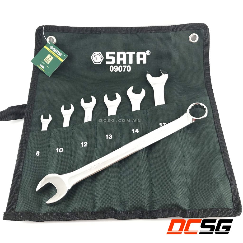 Bộ cờ lê vòng miệng 7 chi tiết Sata 09070