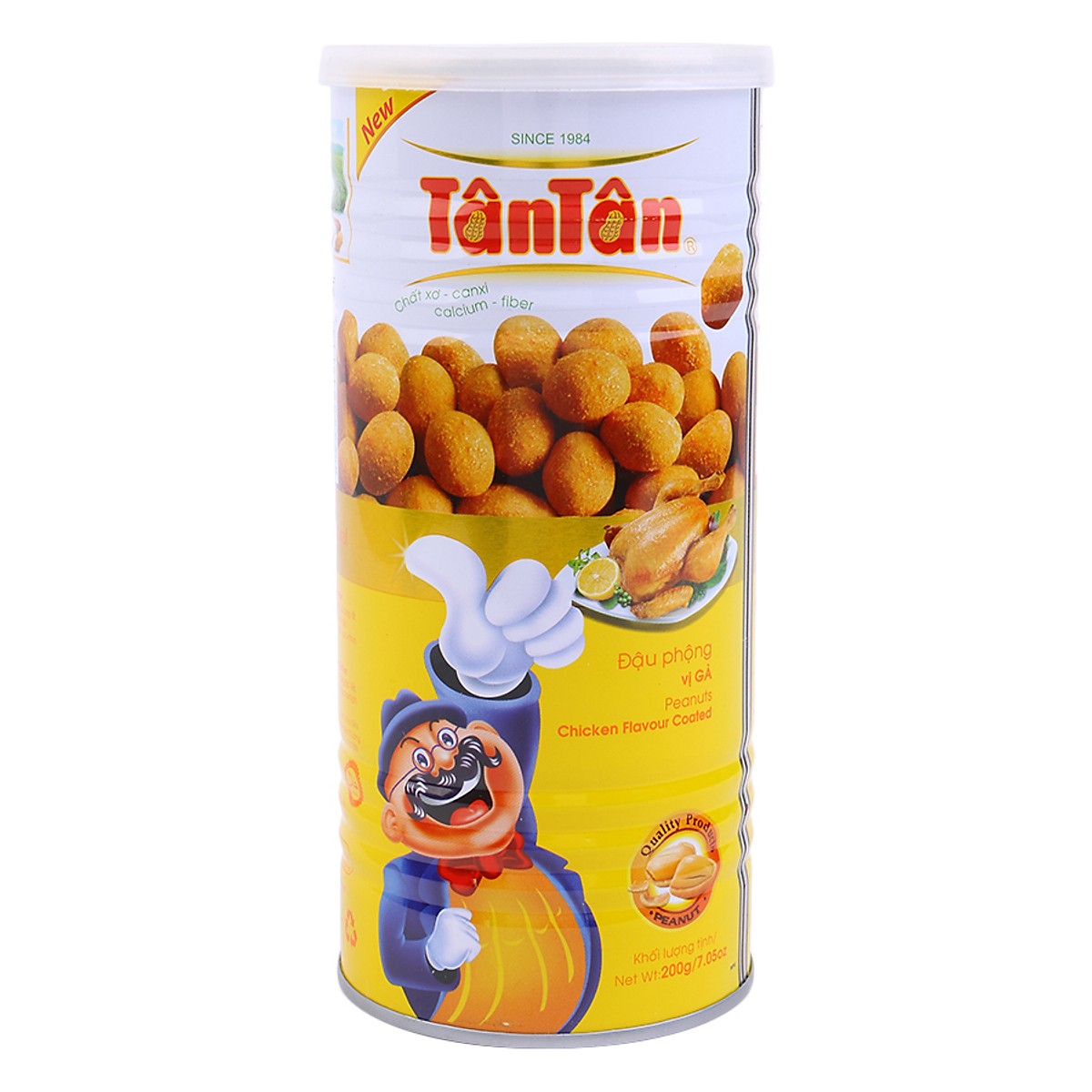 Combo 4 lon Đậu phộng vị Gà Tân Tân 200g
