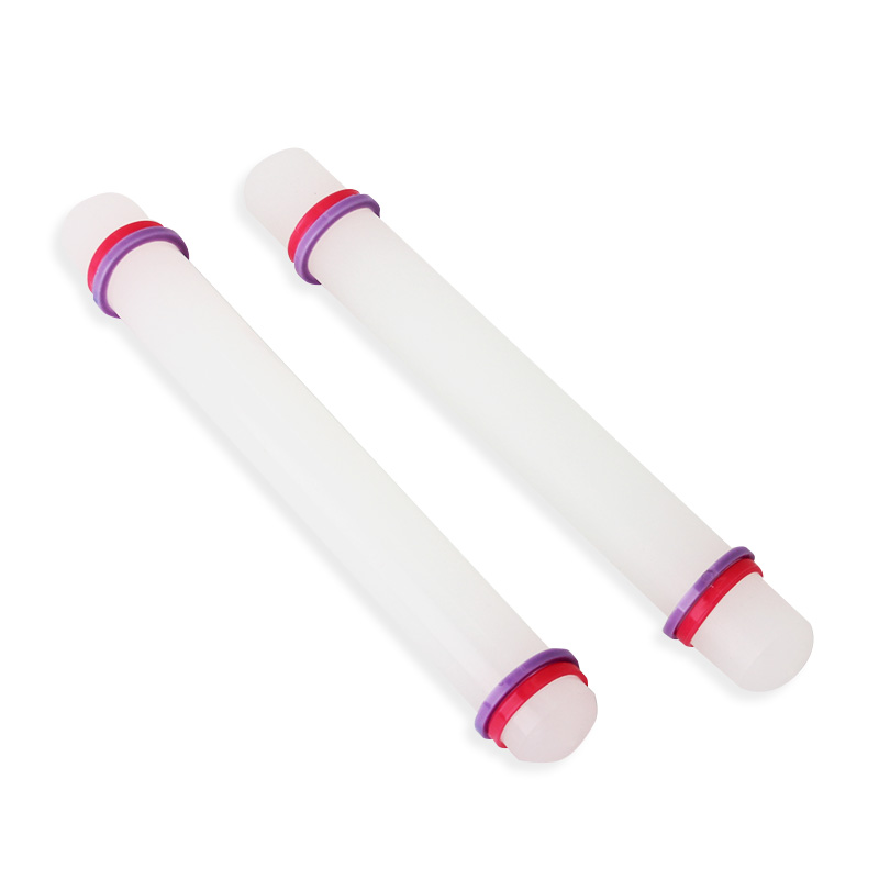 Cây lăn bột nhựa 2 Size (có vòng chia độ dày)