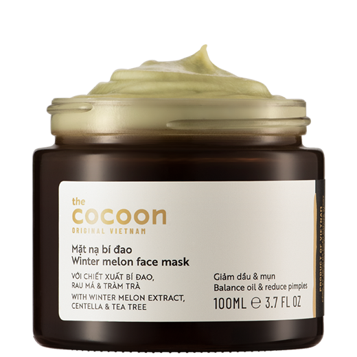 Mặt nạ bí đao the cocoon 30ml - 100ml ngăn ngừa mụn ẩn mụn cám mụn đầu đen