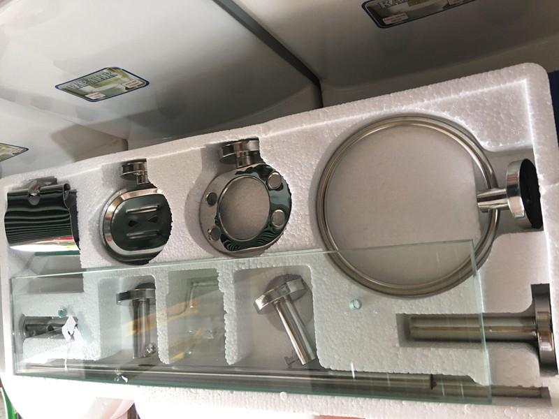 Bộ Phụ Kiện 6 Món Phòng Tắm Inox 304