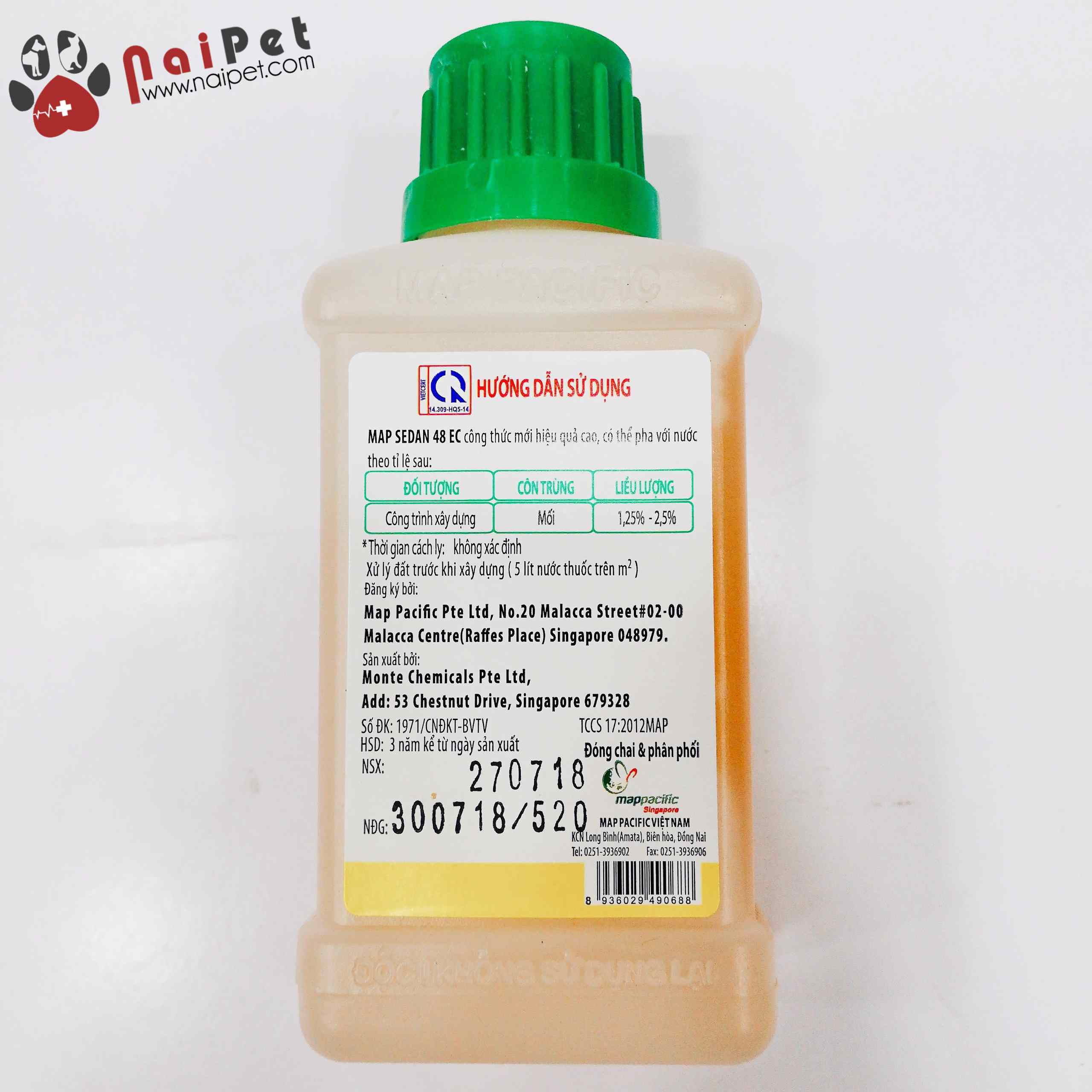 Dung dịch Diệt Mối Trừ Mối MAP SEDAN 48 EC 100ml