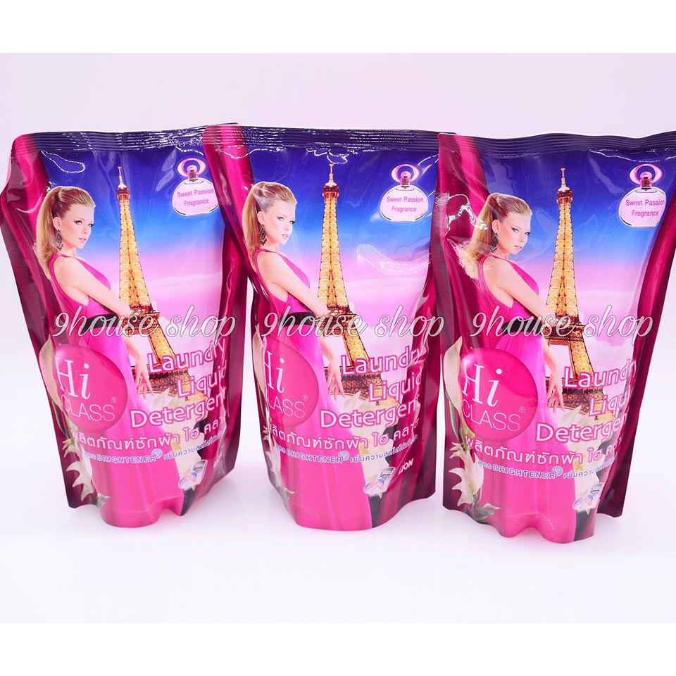 Combo 03 gói Nước giặt xả Hiclass Thái Lan 500ml