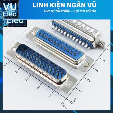 Đầu Jack DB9 ĐỰC RS232 CỔNG COM - DB 9-15-25 Hàn Dây (Đực Thẳng - Cái Thẳng)