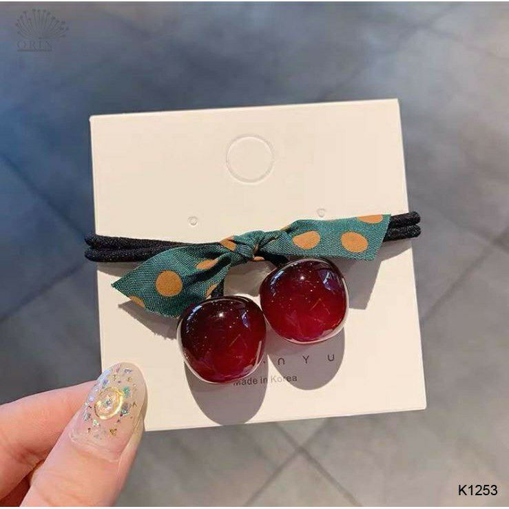 [HCM]Cột tóc hình trái cherry