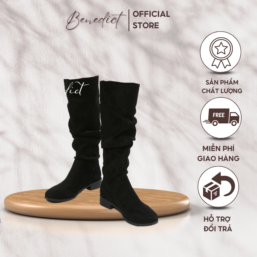Boot Da Lộn Cao Cổ dành cho Nữ - giày boot cao cấp - giá rẻ - hot trend