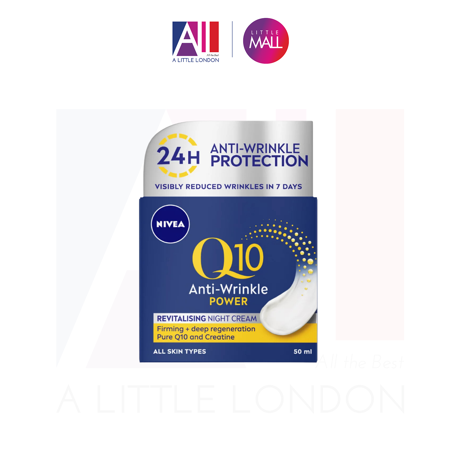 Kem dưỡng đêm NIVEA Q10 Power Anti-Wrinkle + Firming Night Cream 50 ml (Bill Anh)