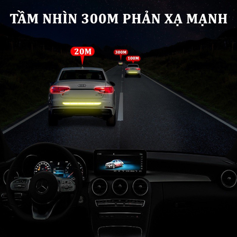Bộ 5 Miếng Dán Phản Quang Đuôi Xe Ô Tô