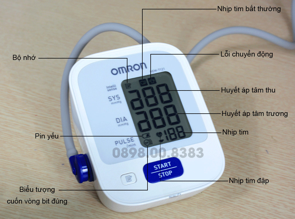 [FreeShip] Máy Đo Huyết Áp Omron 7121