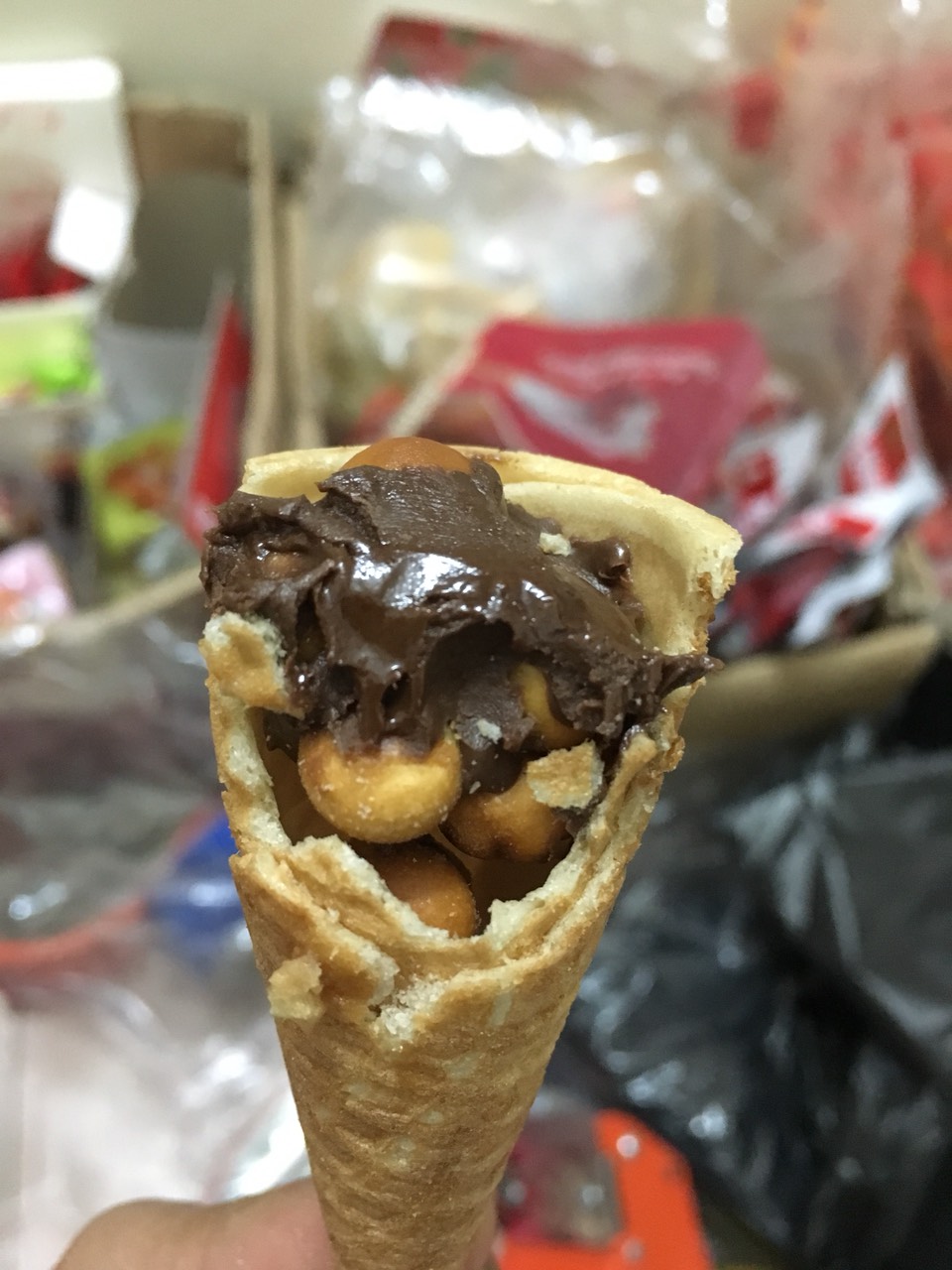Bánh Kem Ốc Quế Socola Siêu Ngon - Bánh Ốc Quế Nhân Kem Socola - Taiwan Foods